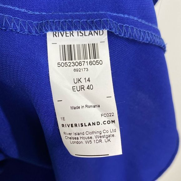River Island Off-Shoulder Dress Sz 10 - Picture 5 of 10